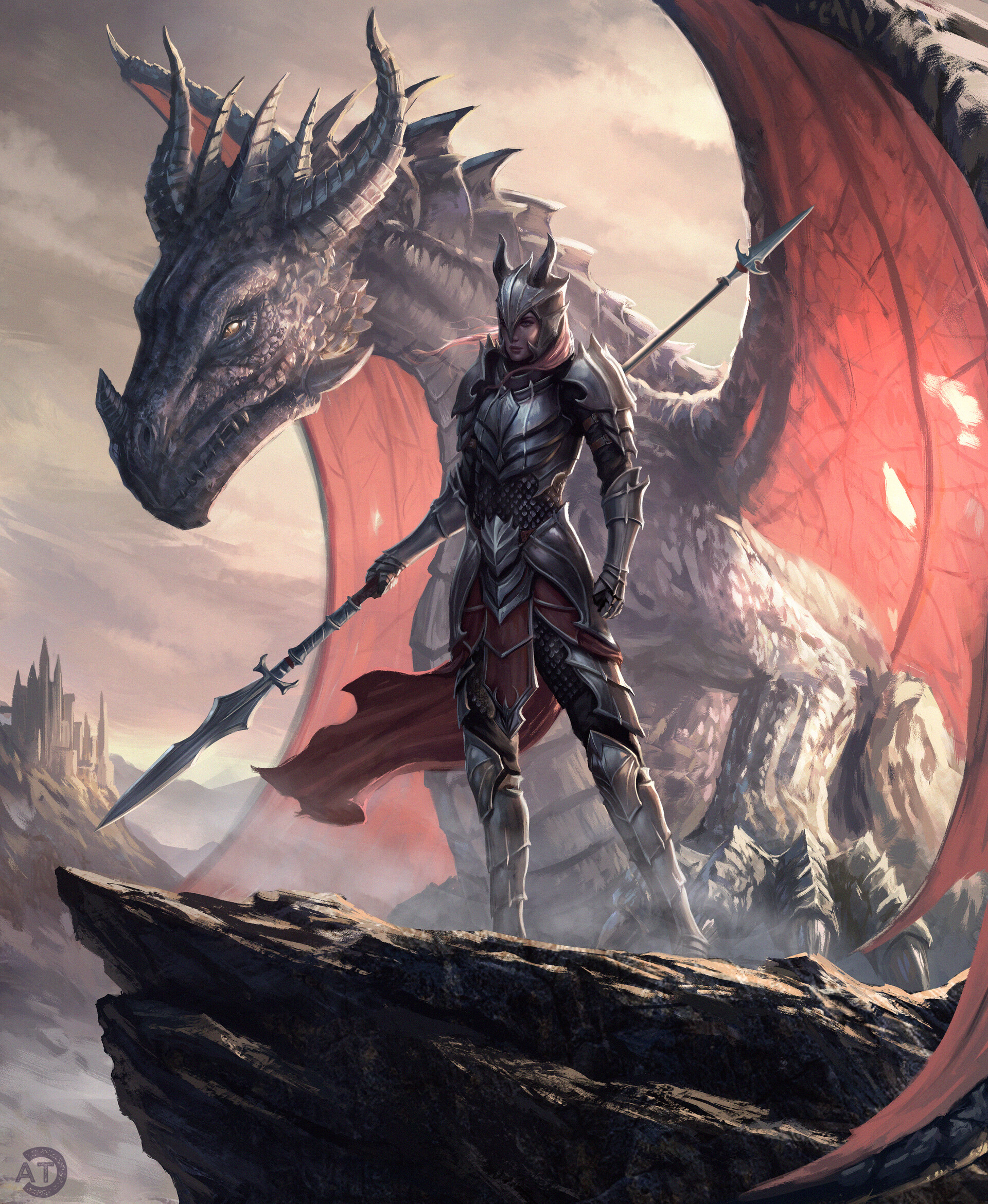 ArtStation - Dragon rider for Kingdom Clash