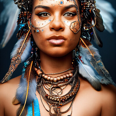 And3d and3d rusty metallic steampunk aboriginal woman portrait covere 23c164f5 043c 4bab 966d 9b6c6dbf1ea5
