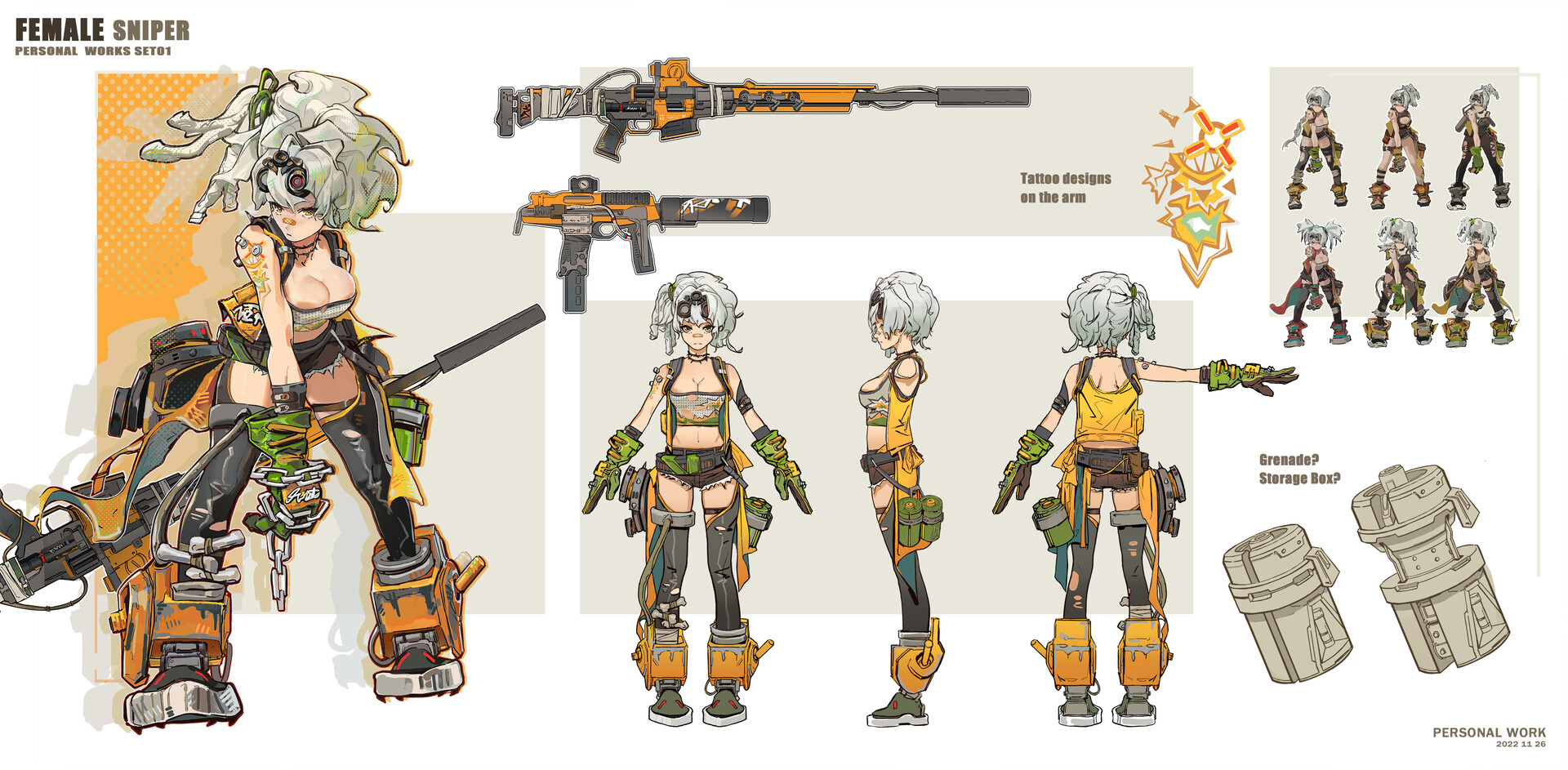 Female Sniper（Mercenary）by 翻车鱼