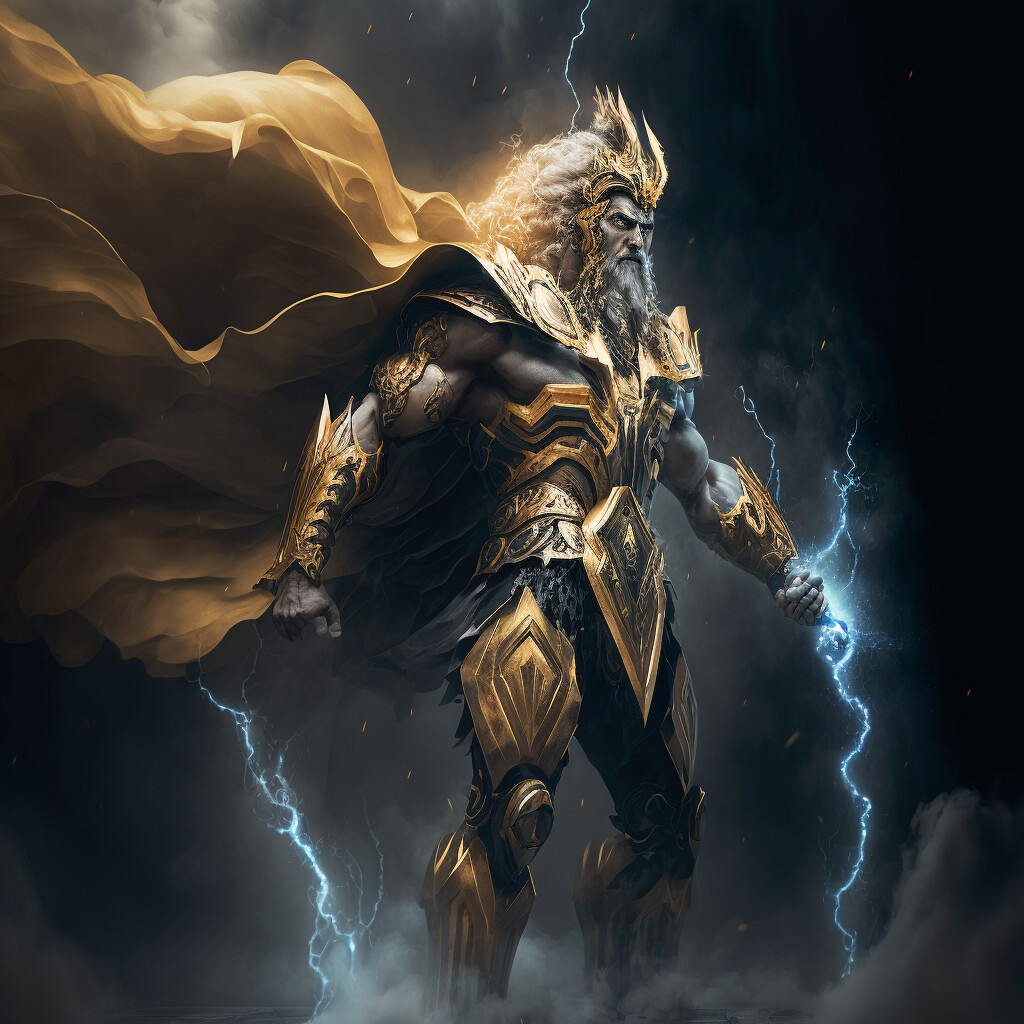 Download Zeus, the Thundergod, striking powerful lightning in Dota 2  Wallpaper | Wallpapers.com