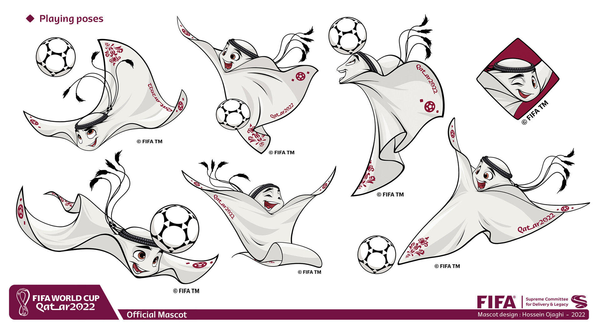 The Qatar World Cup mascot design is inspired by…a piece of