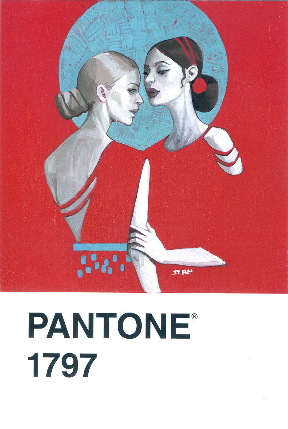 Painting PANTONE POSTCARDS - pt. 10 