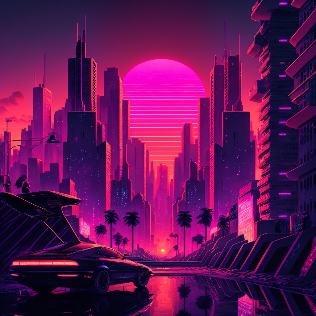 ArtStation - Synthwave City