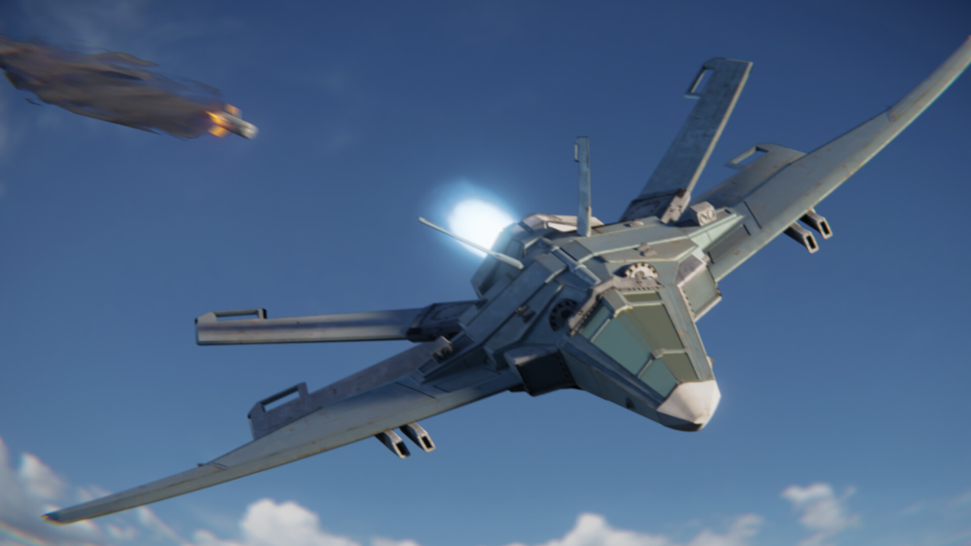 Sci Fi Futuristic Fighter Jet