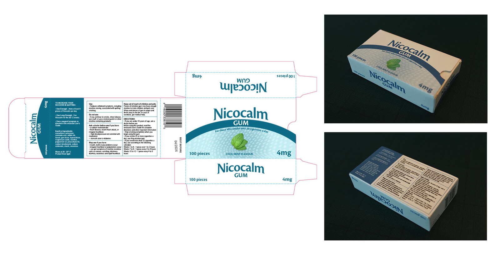Nicotine Gum Packaging