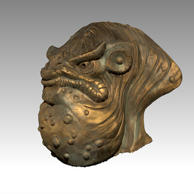 Monster - 3d scan Hi-Res raw ( from clay to digital)