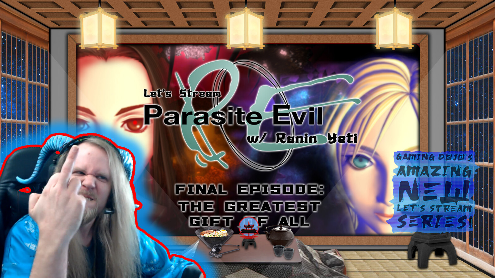 Let's Stream "Parasite Evil" Final Episode Image | Ronin Yeti Twitch Streaming