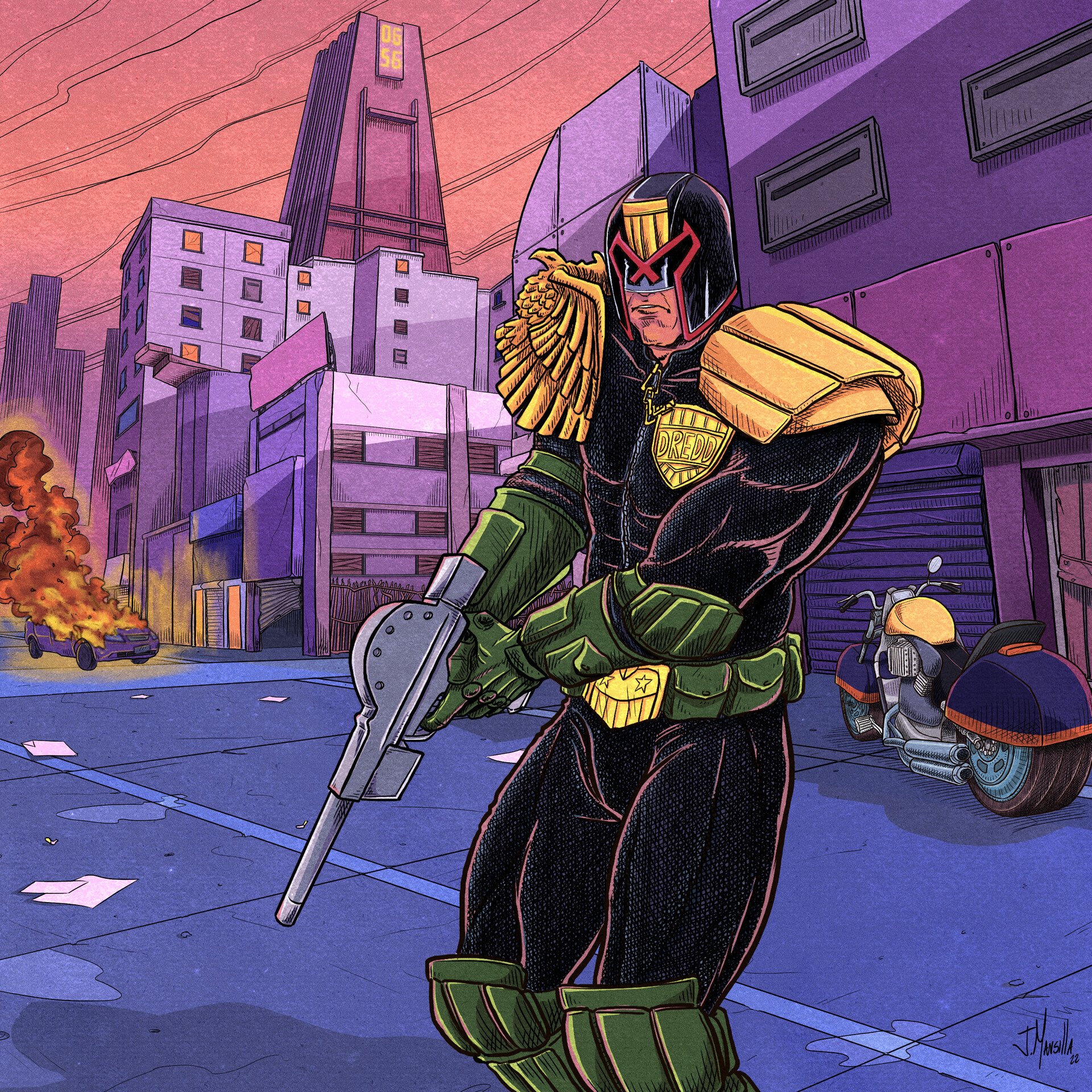 ArtStation Judge Dredd