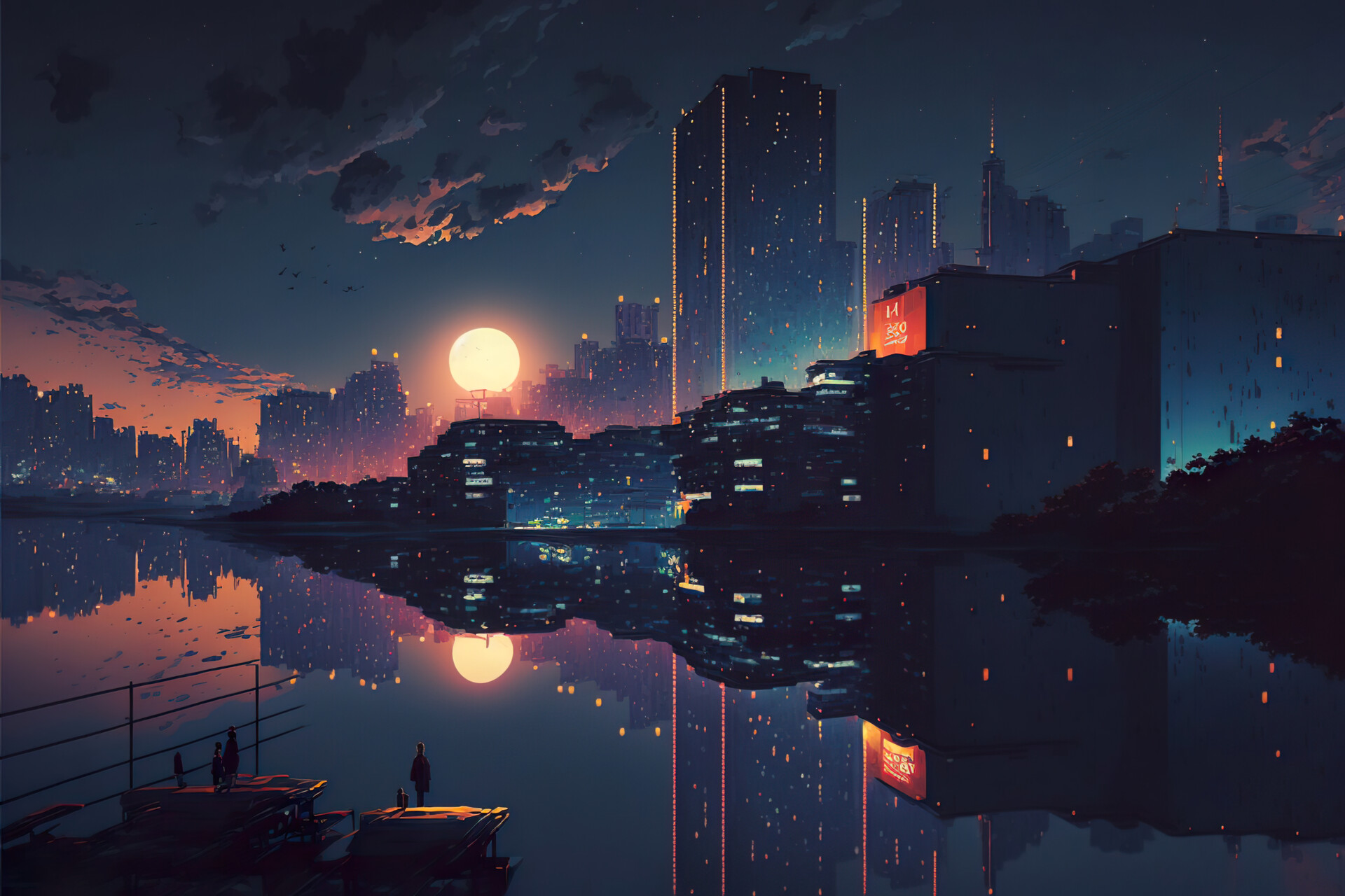 ArtStation - Big City Sunset