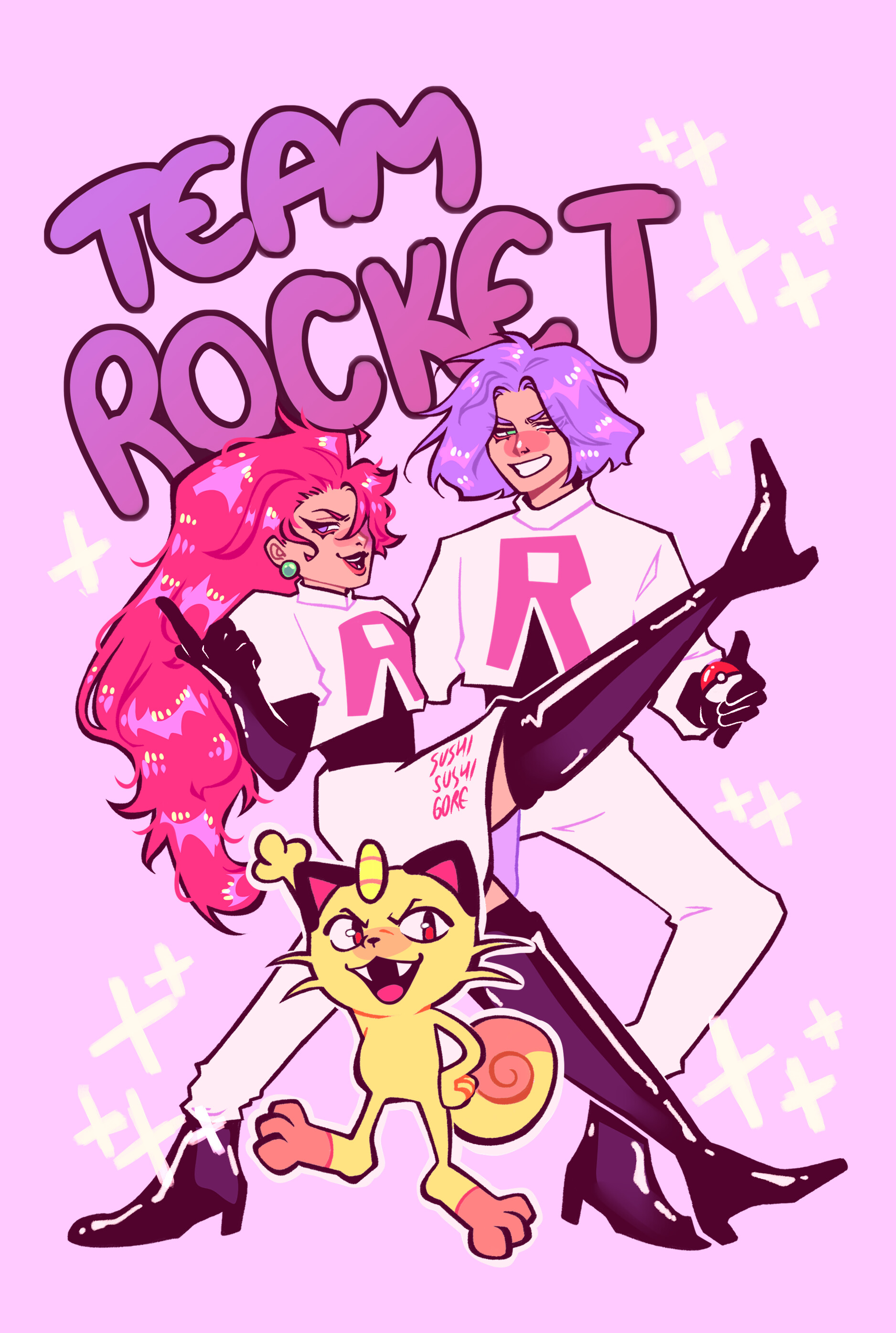 ArtStation team rocket poster