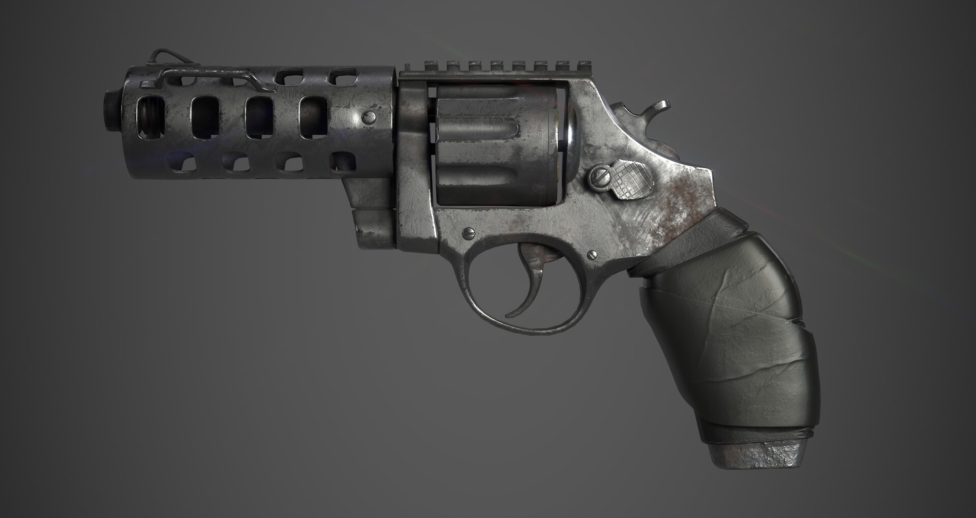 ArtStation - Makeshift Revolver Game ready Asset
