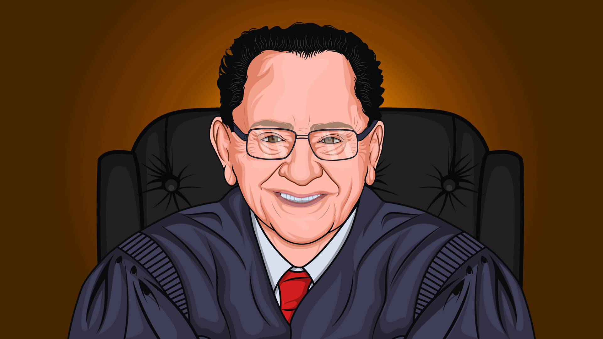 ArtStation Judge Frank Caprio Vector Portrait