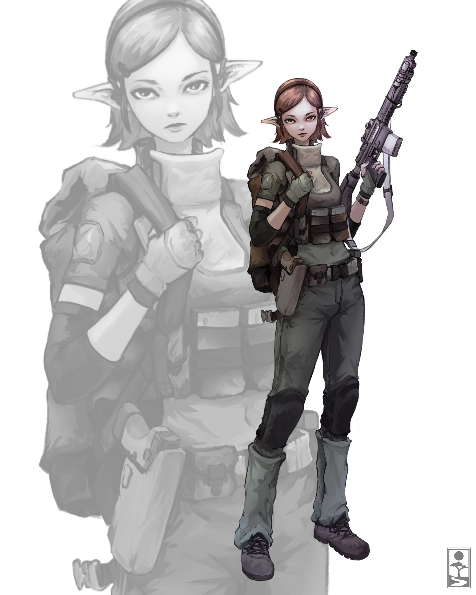 ArtStation Modern Day Elf Mountain Character Design