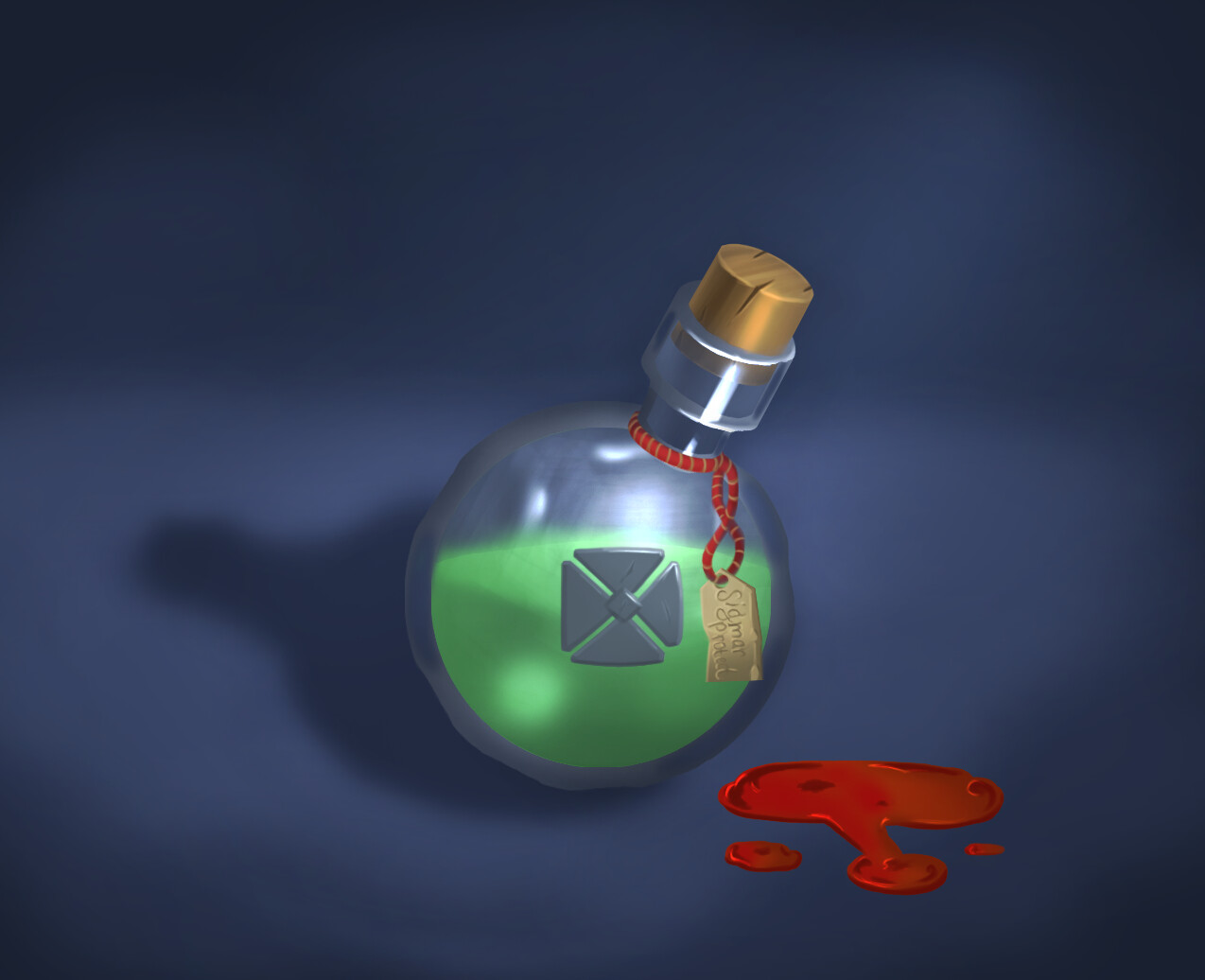 ArtStation Simple healing potion from "Vermintide"