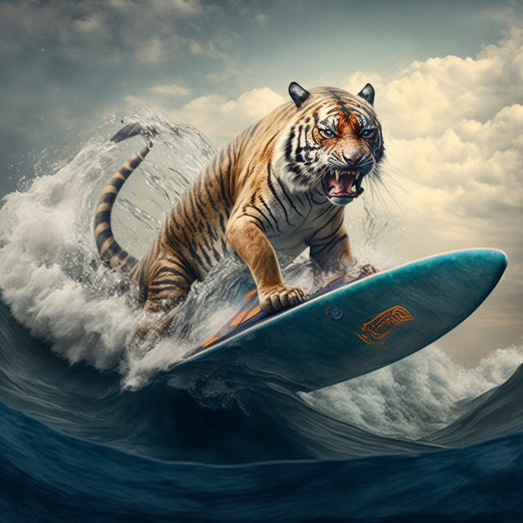 Predator Cats On Surfboards #01 | The Tiger 