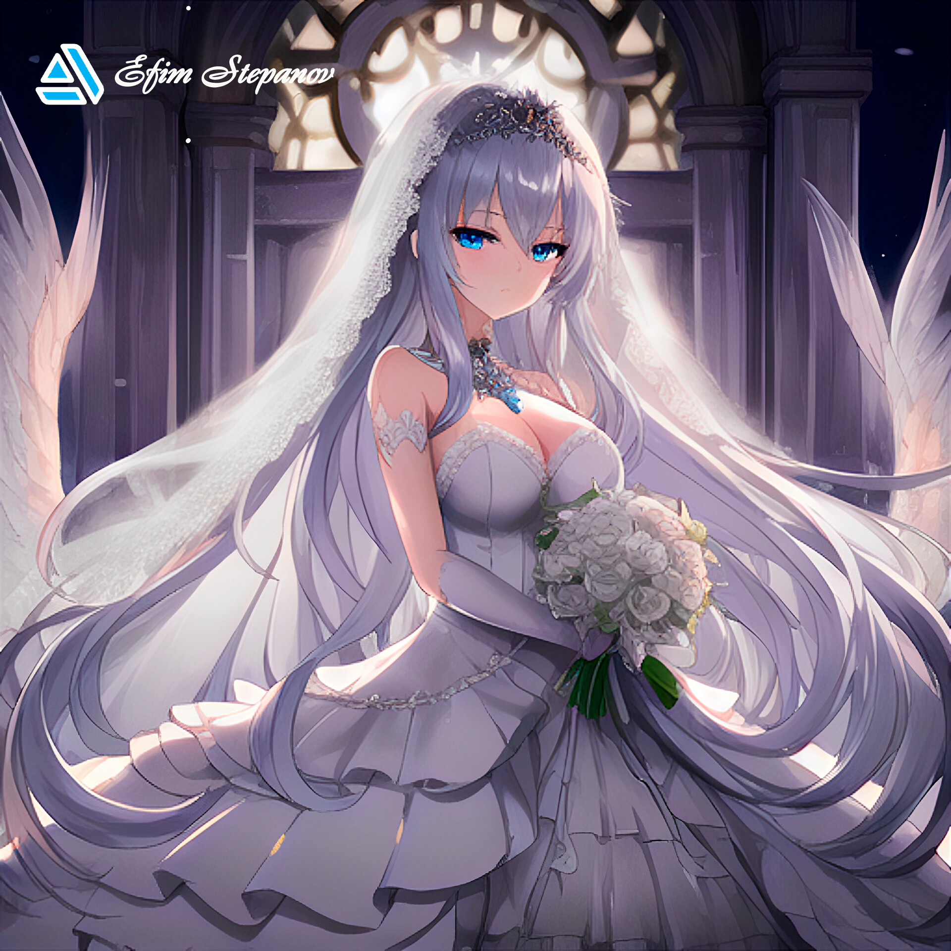 ArtStation - Lady in a wedding dress