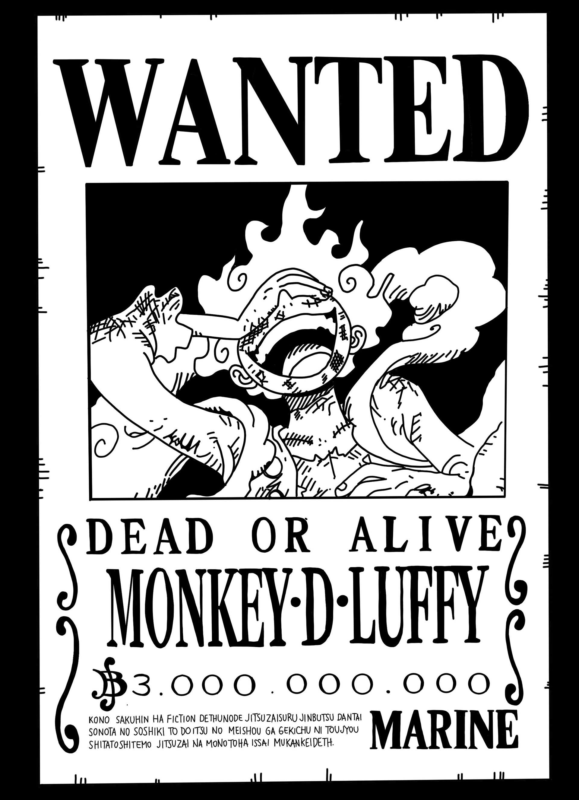 Monkey D. Luffy (Gear 5) anime - Lord_D.Art - Drawings