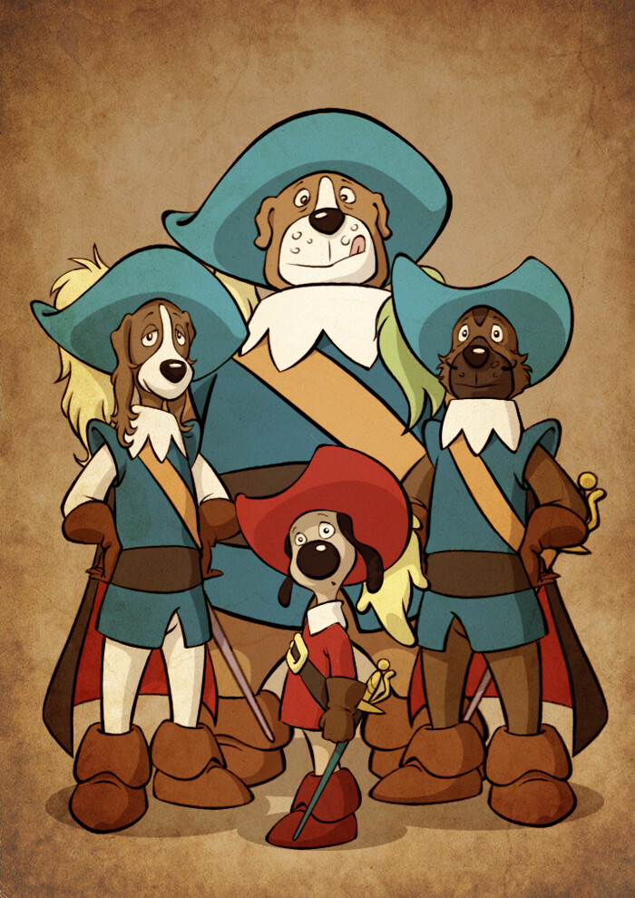 Dogtanian and new arrivals the three muskehounds