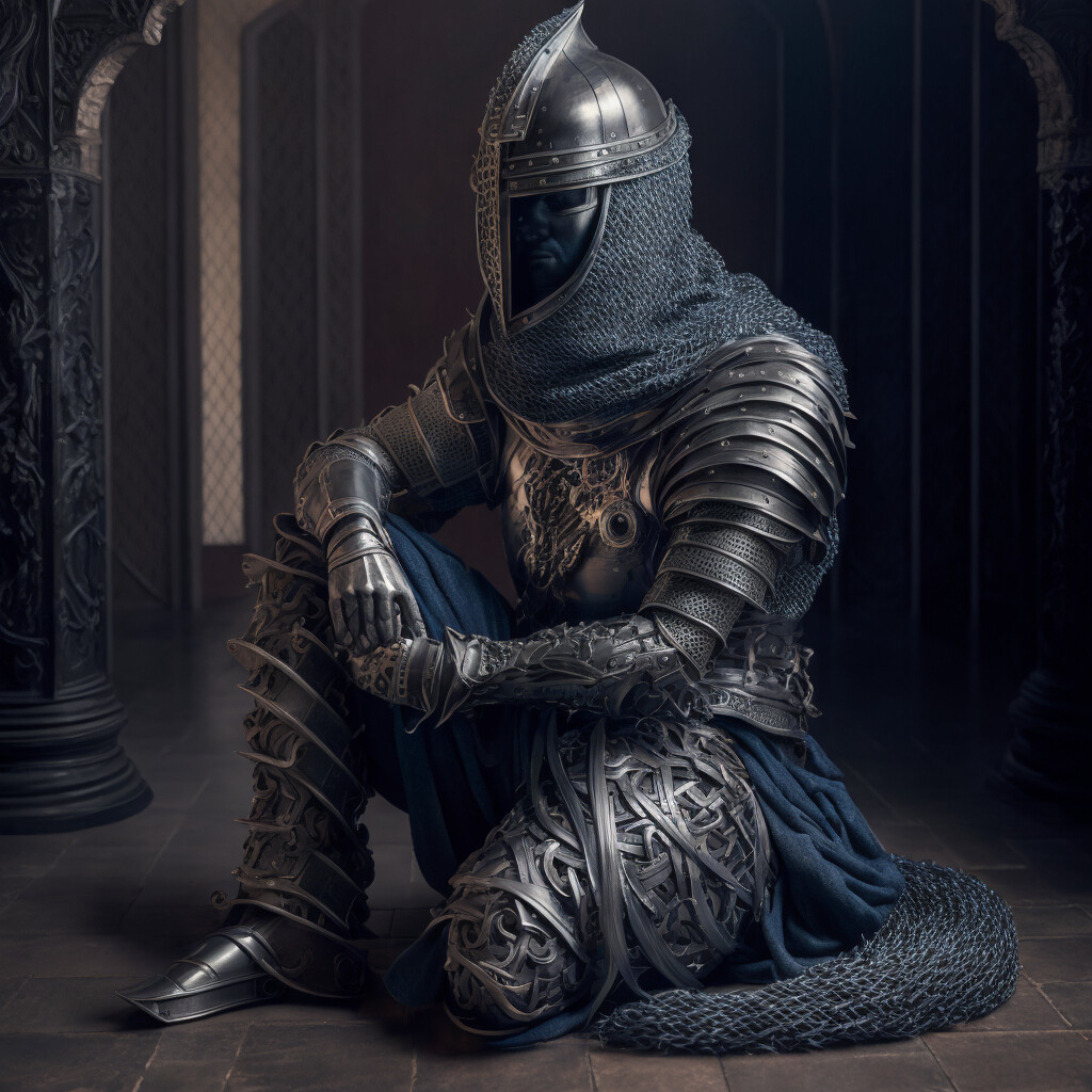 ArtStation - Knight with chainmail