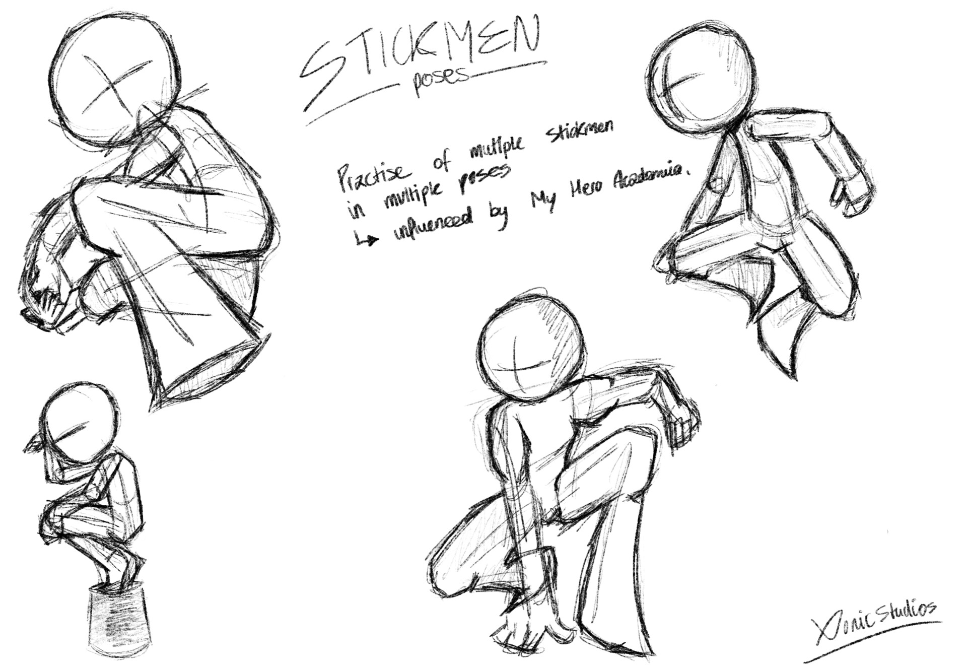 ArtStation - Stickmen poses