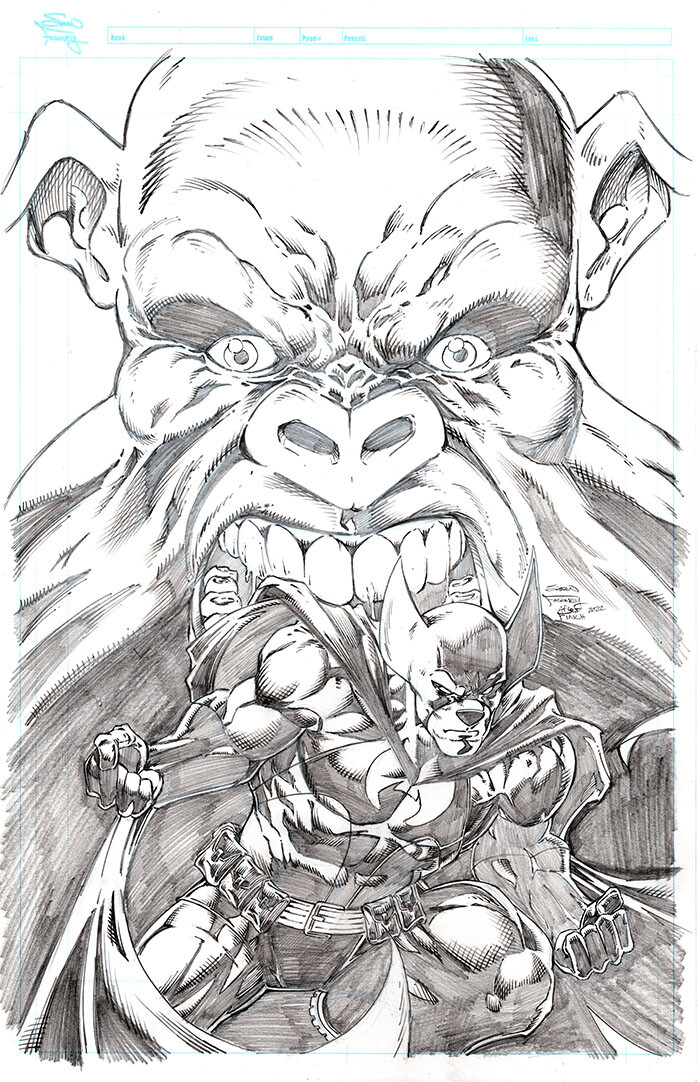 Batbear 4 cover for Bearclaw Studios
Homage to David Finch 

Pencils and colors  by Sean Forney

Inks by Jacob Bear