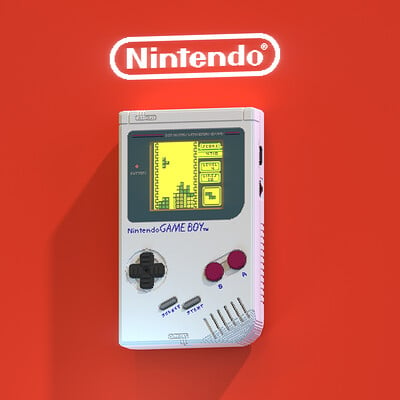 Original Nintendo Game Boy Voxel Remake