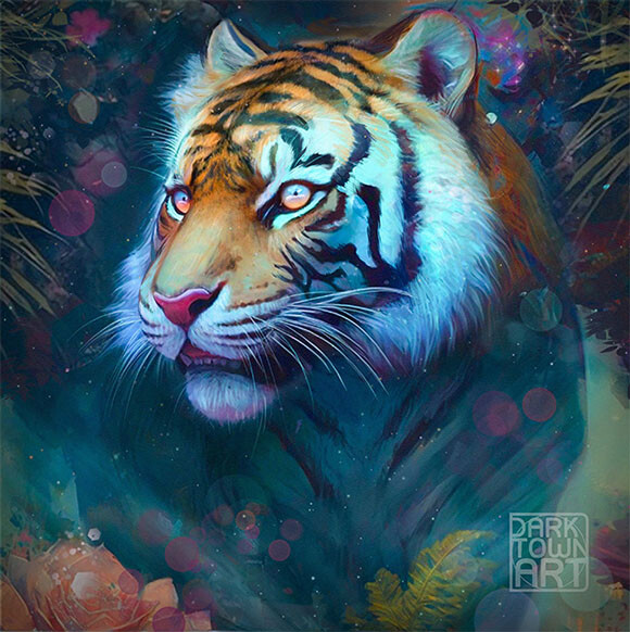 The finished tiger &lt;3
