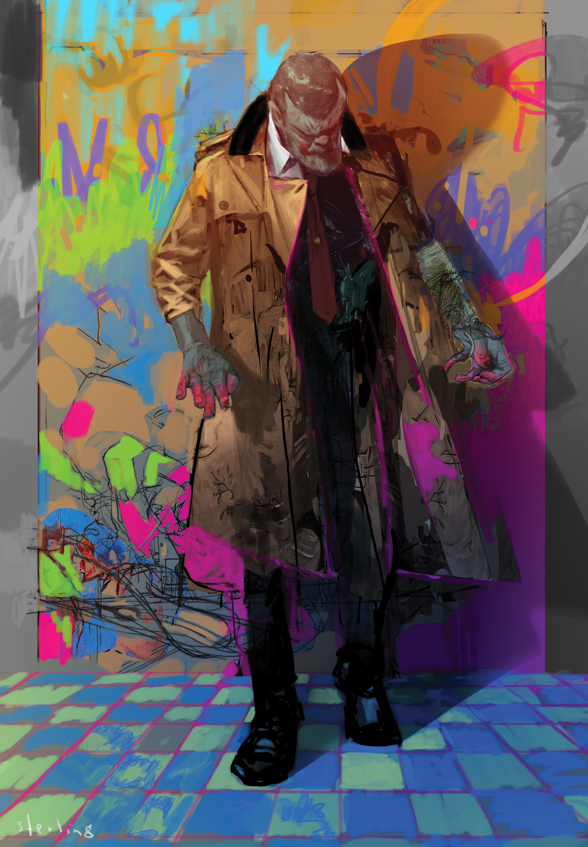 ArtStation Hard Boiled Reimagining Carl Seltz