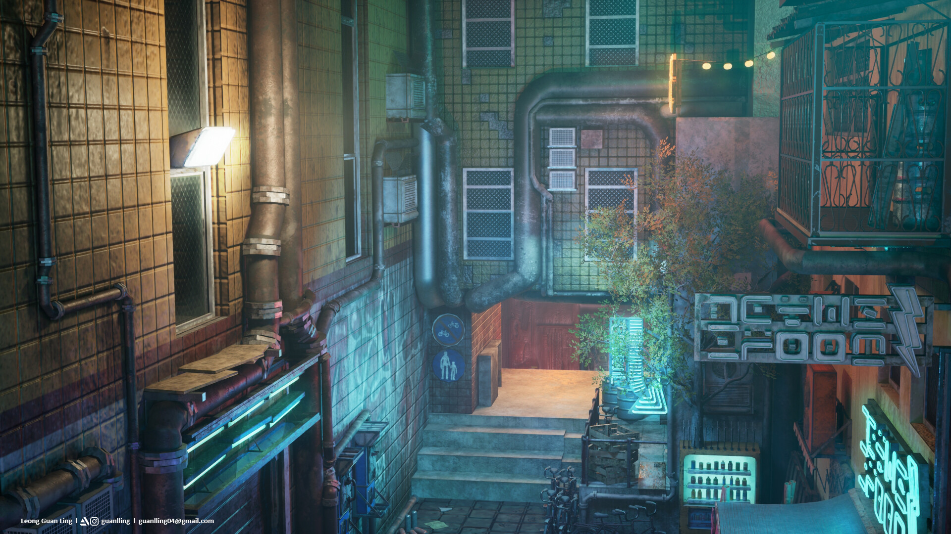 Stray_MidTown (Unreal Engine 5 Real Time Render) by guanlling — ProUser.Me