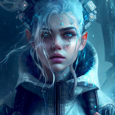 Keith griego keetgreego ice cyberpunk girl ice character unreal render 50e9c03b 5b04 46d4 943a 3df6f8778349