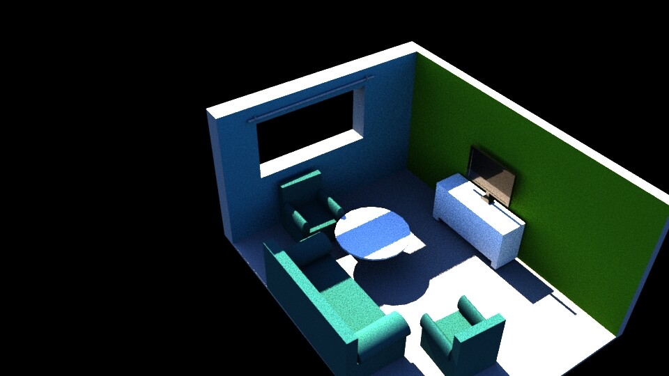 ArtStation basic living room model for beginner