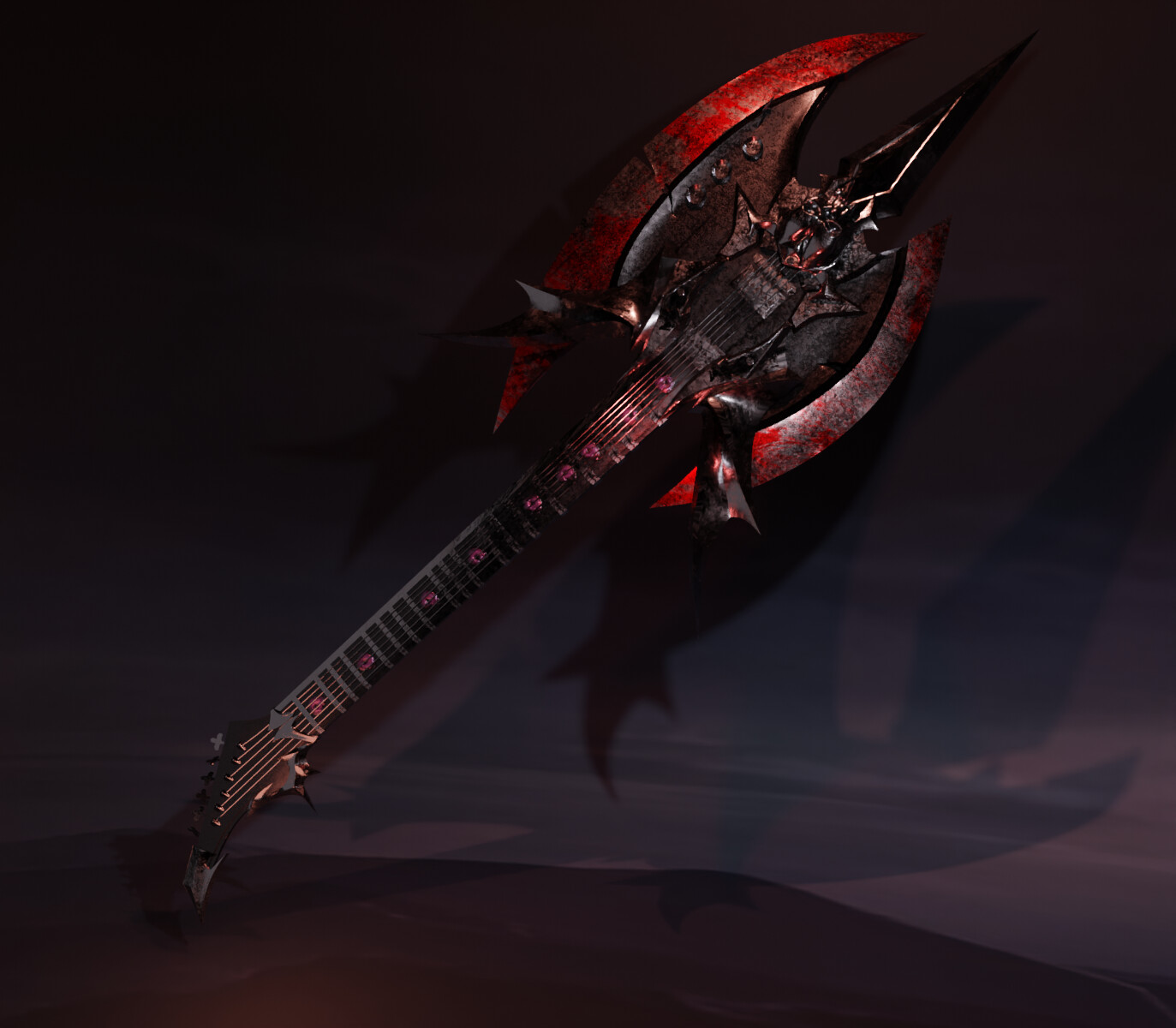 ArtStation Battle Guitar