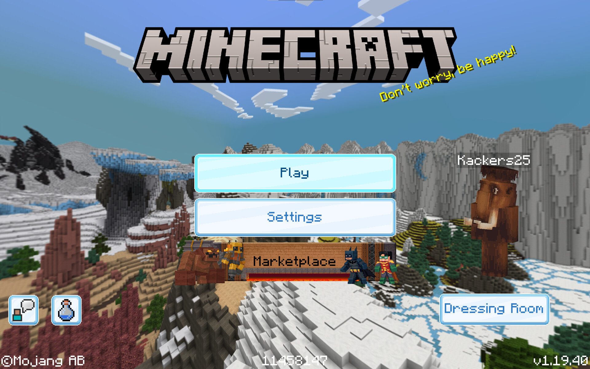 ArtStation Minecraft Mash Up Ice Age UI