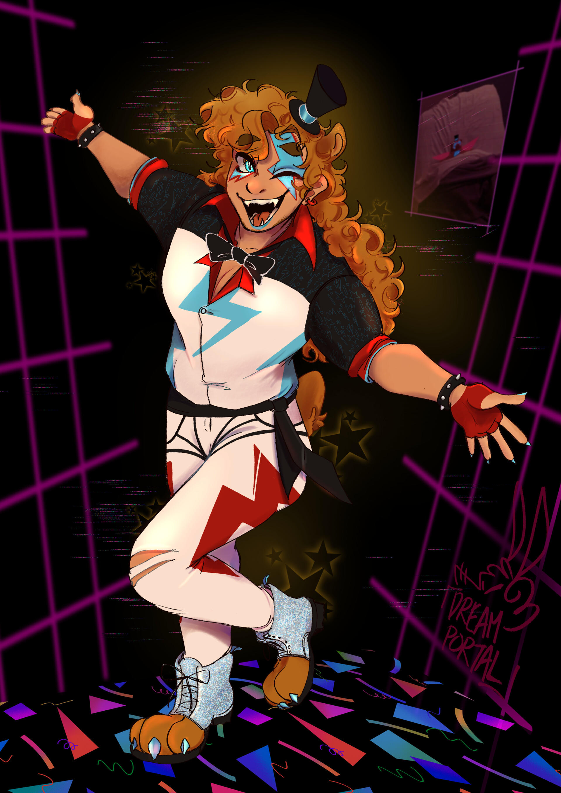 Artstation glamrock freddy human design