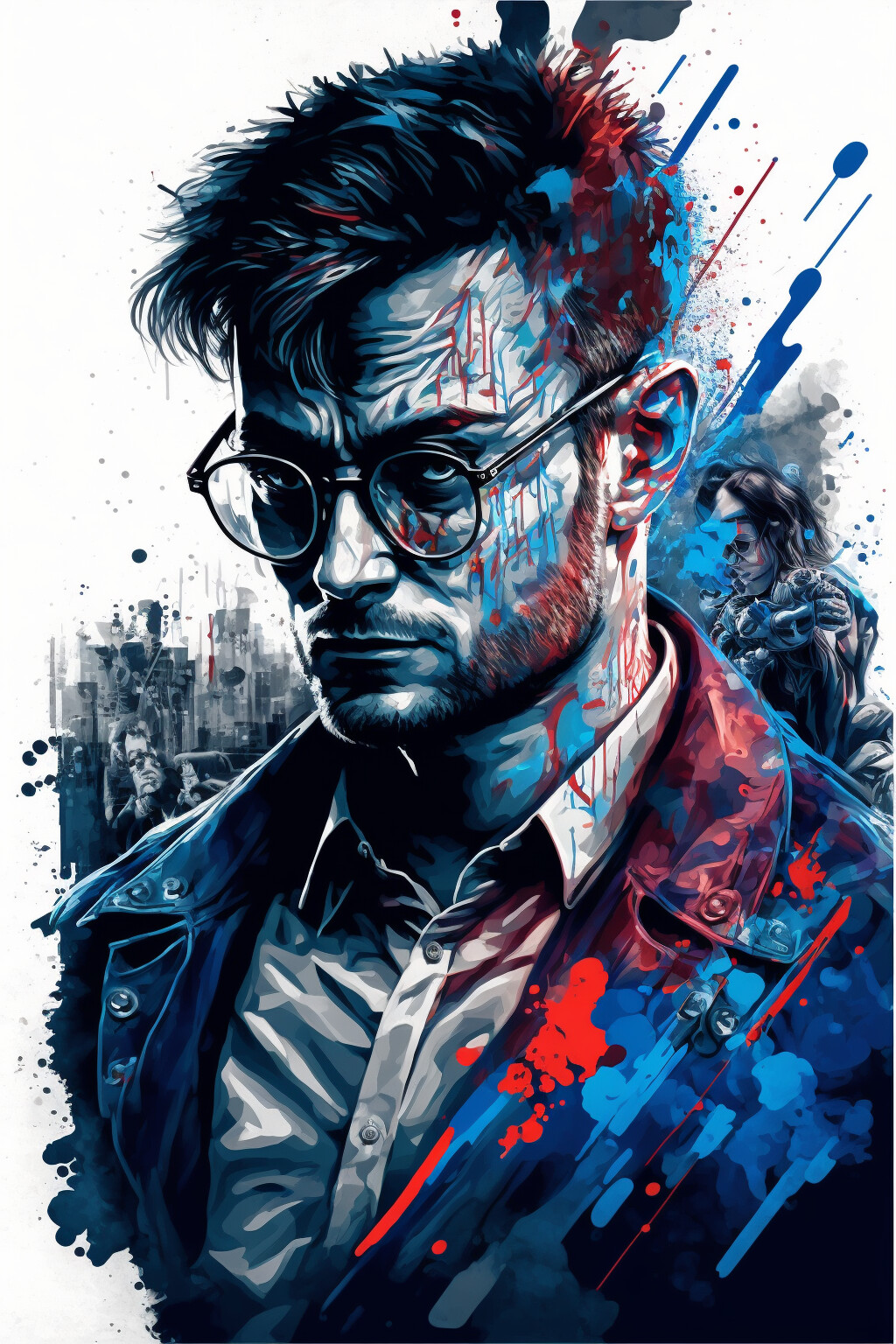 ArtStation - Daniel Radcliffe as Harry Potter Fun Art