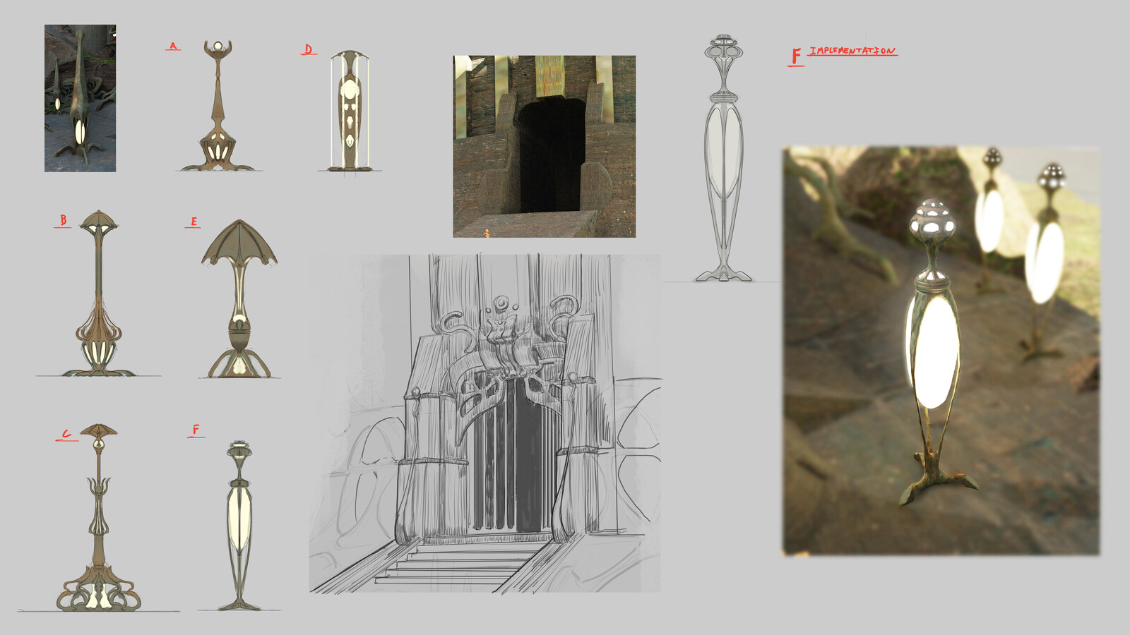 Some design sketches from earlier in the project