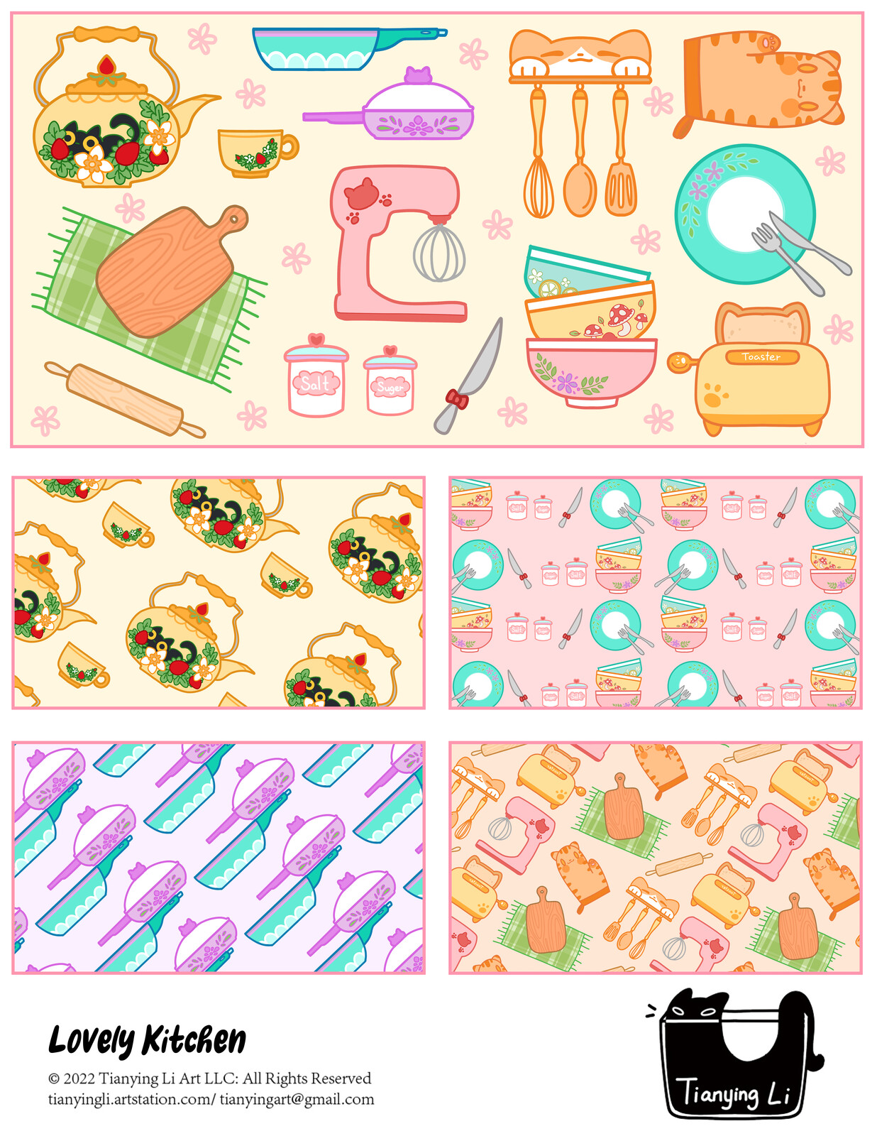Cute Kitchen Pattern