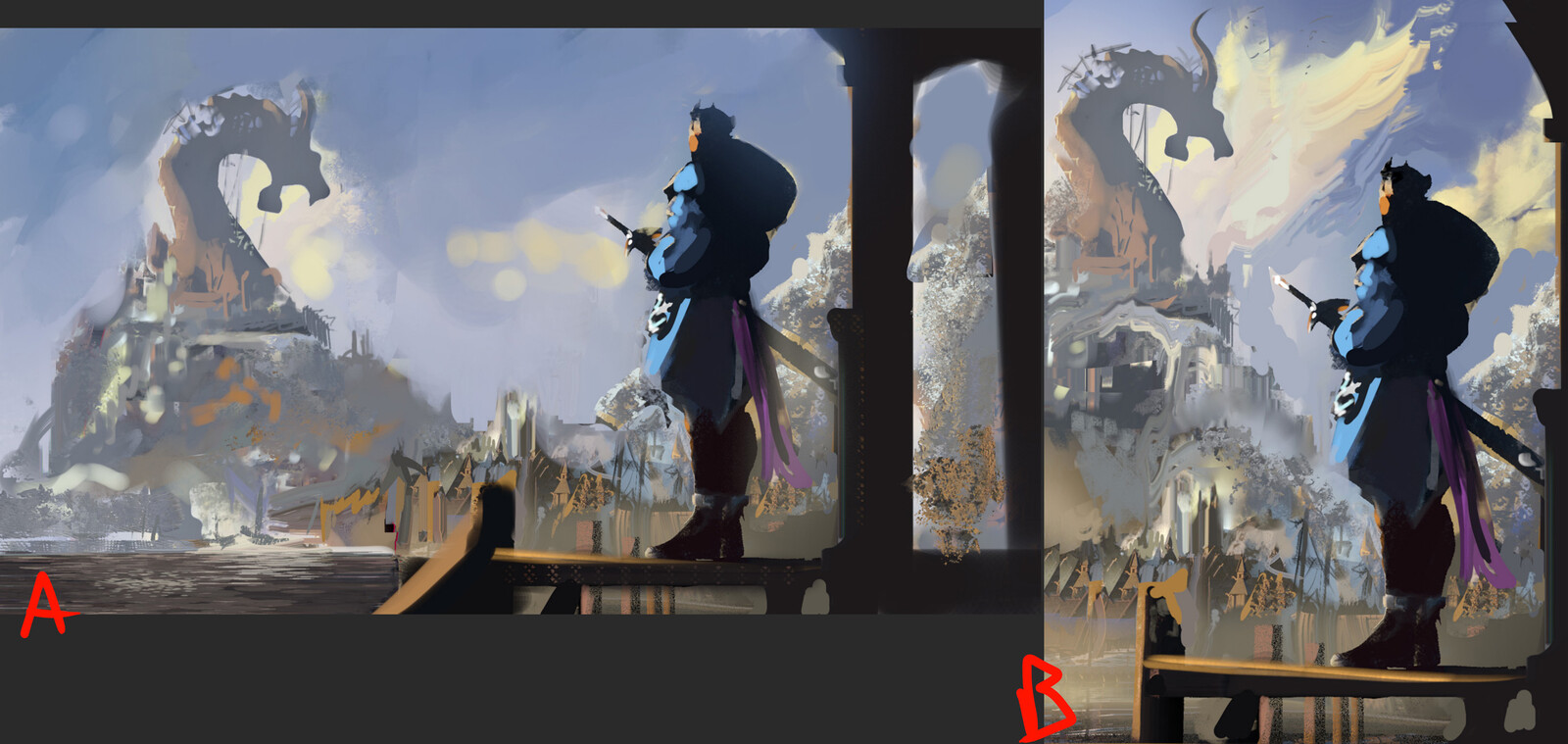 2 versions I hesitated between for a long time, went for the more character focused one
