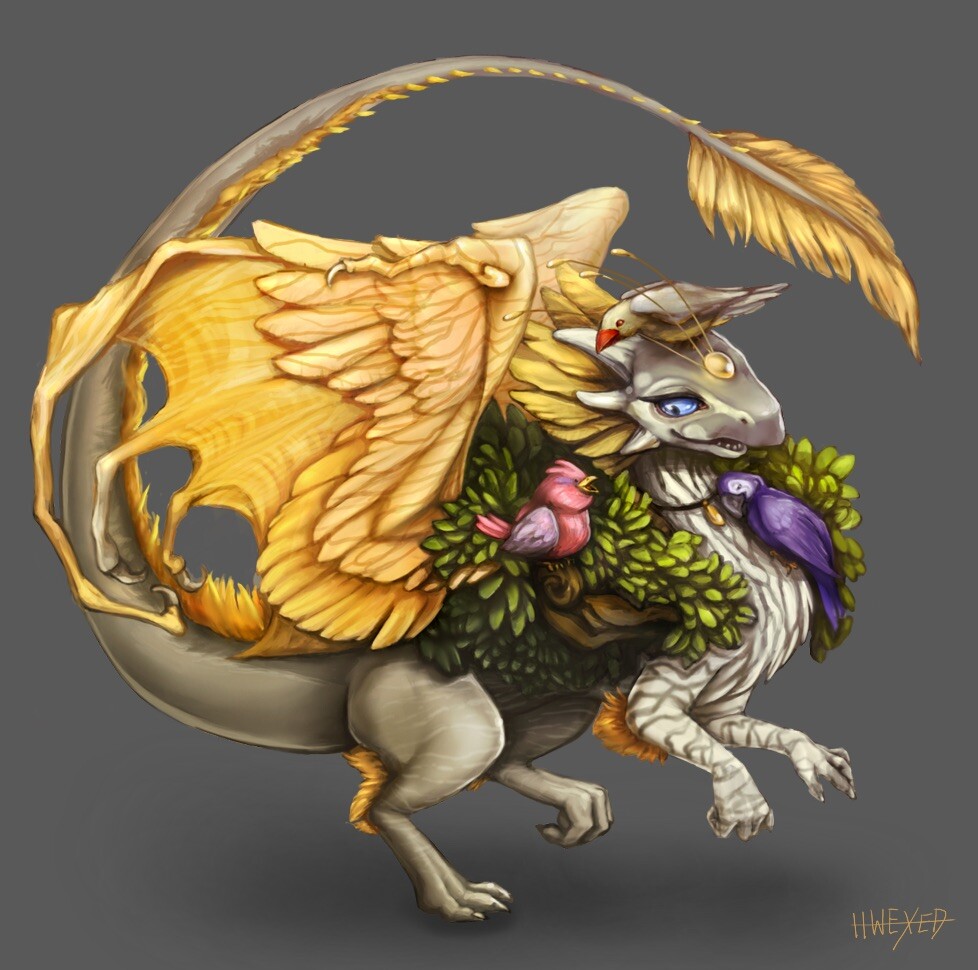 ArtStation - Flight Rising mini dragon collection