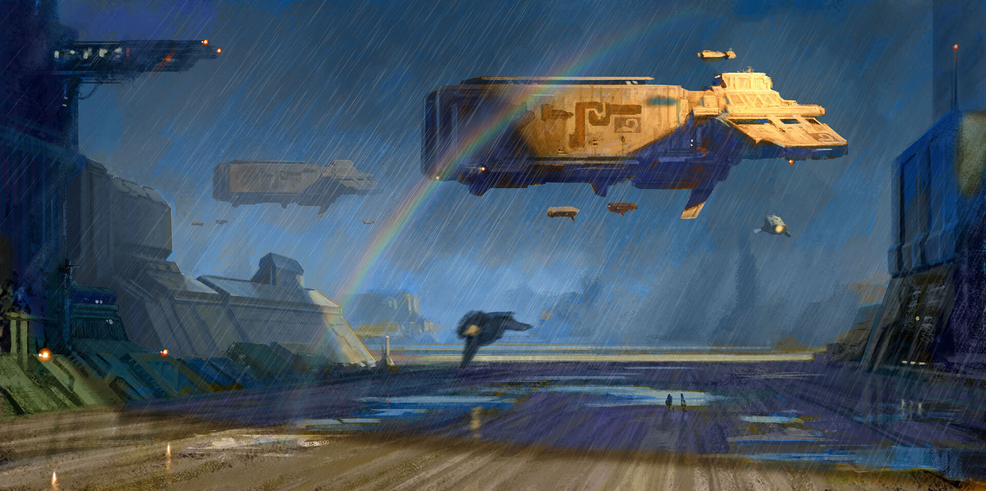 ArtStation - Rainbow ship