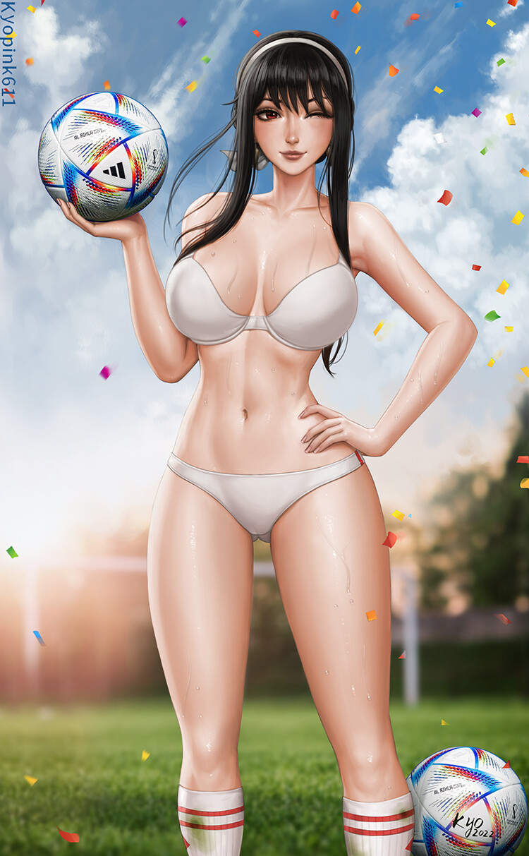 Yor Briar (Spy x Family) by kyopink. Anime, soccer, sport, sport girl, Spy x Family, Yor Briar