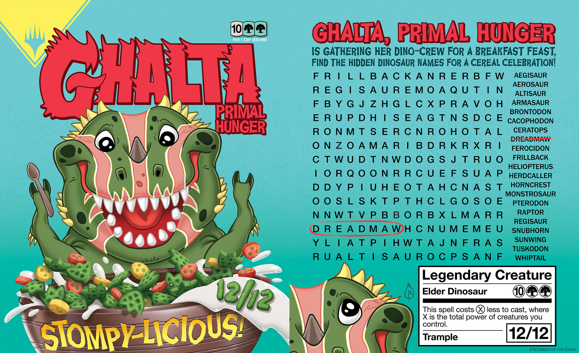 ArtStation Ghalta, Primal Hunger Just Add Milk MTG Secret Lair Drop