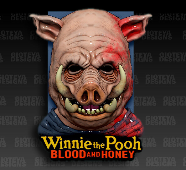 Artstation winnie the pooh blood and honey piglet
