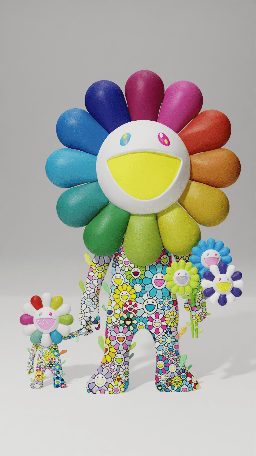 ArtStation - 3D TAKASHI MURAKAMI FLOWER