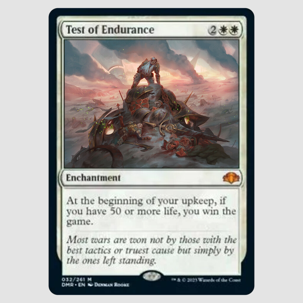 Test of Endurance card