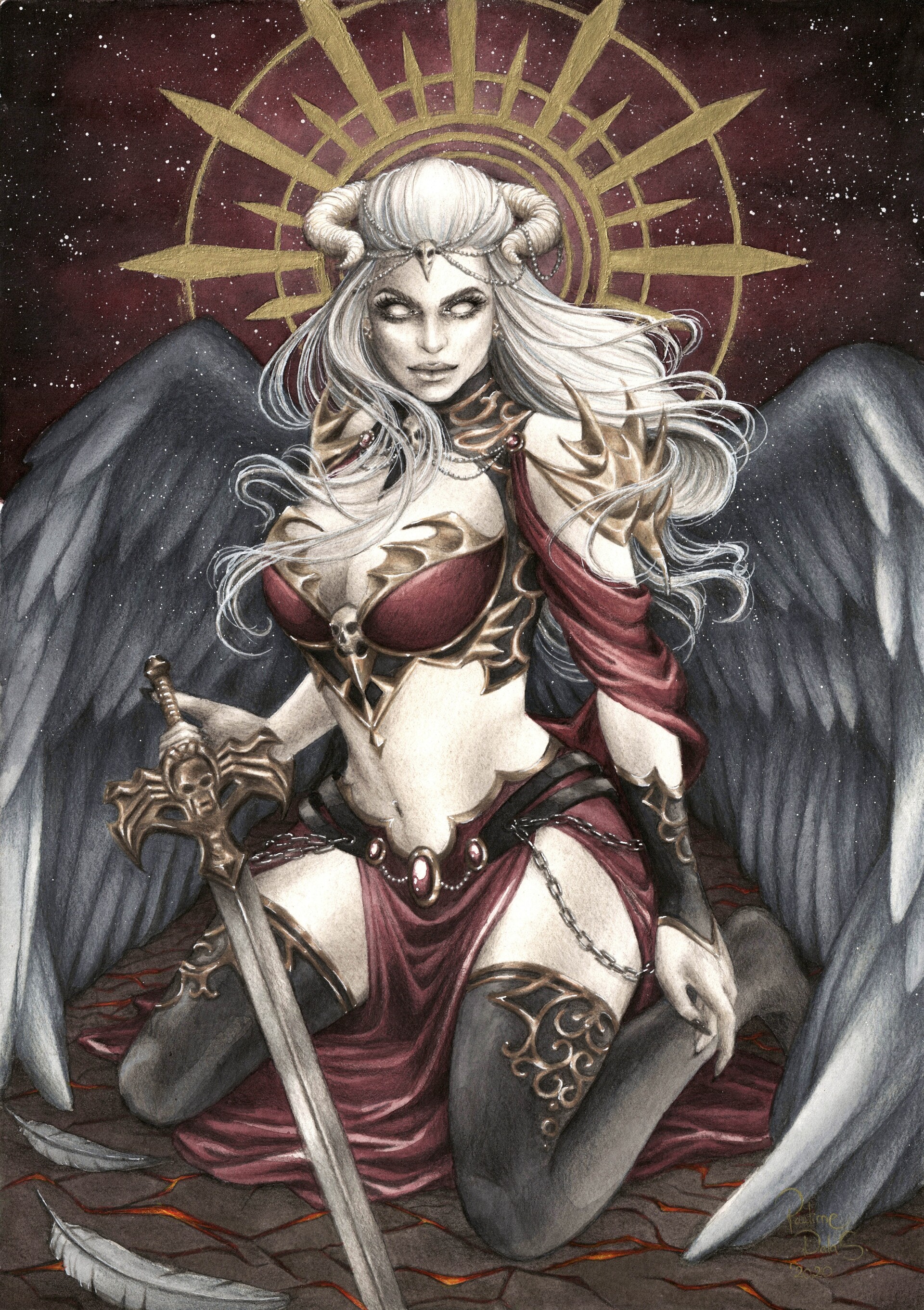 LADY DEATH horror dark demon satan goddess fantasy sexy babe 31 wallpaper   1920x1500  380700  WallpaperUP