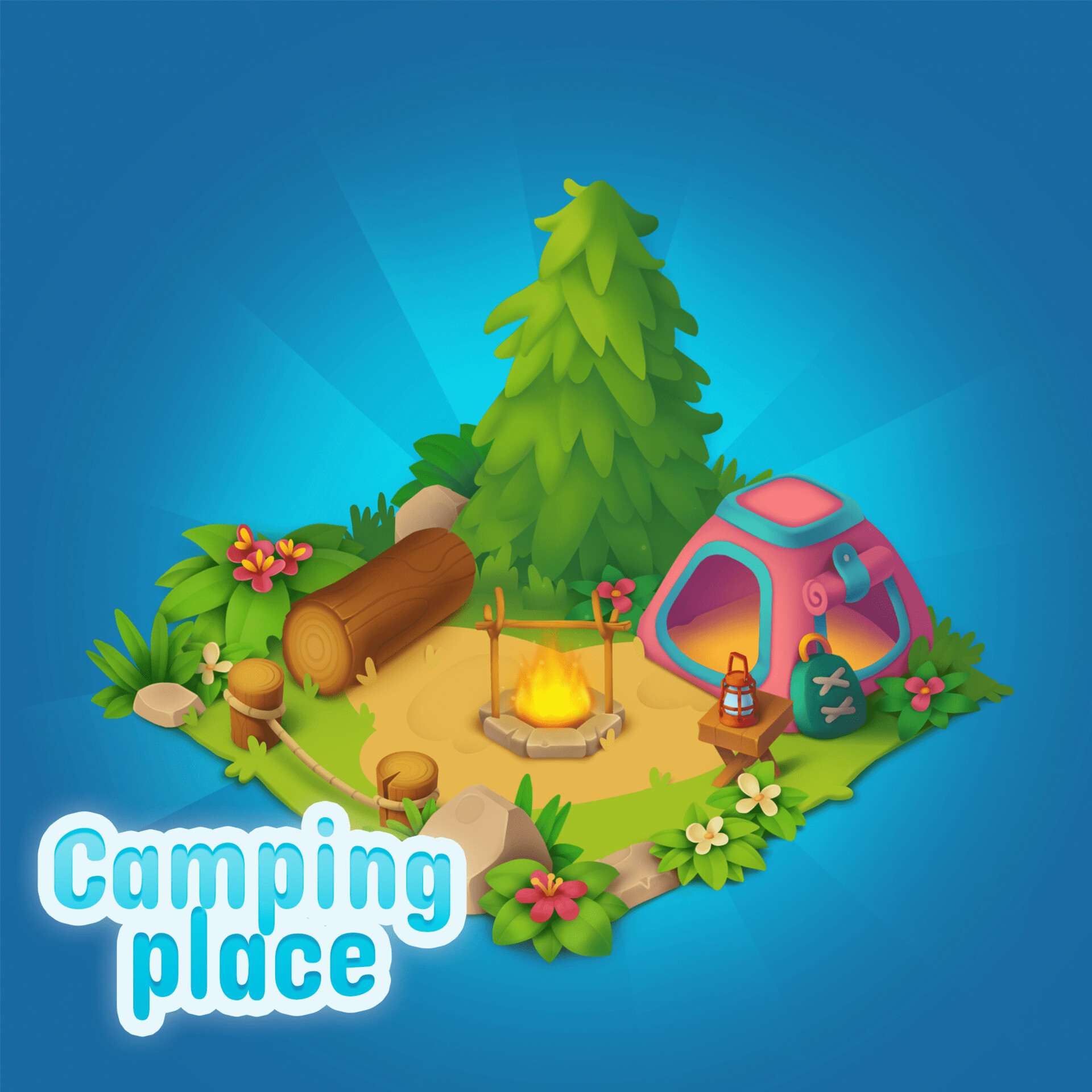 ArtStation Camping PlaceProp