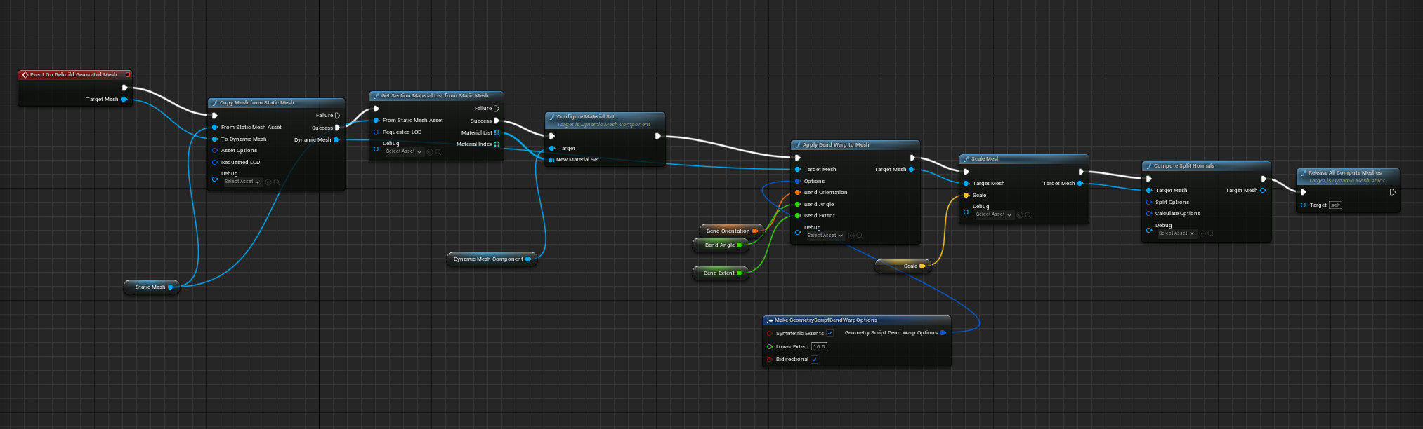 Geometry script blueprint