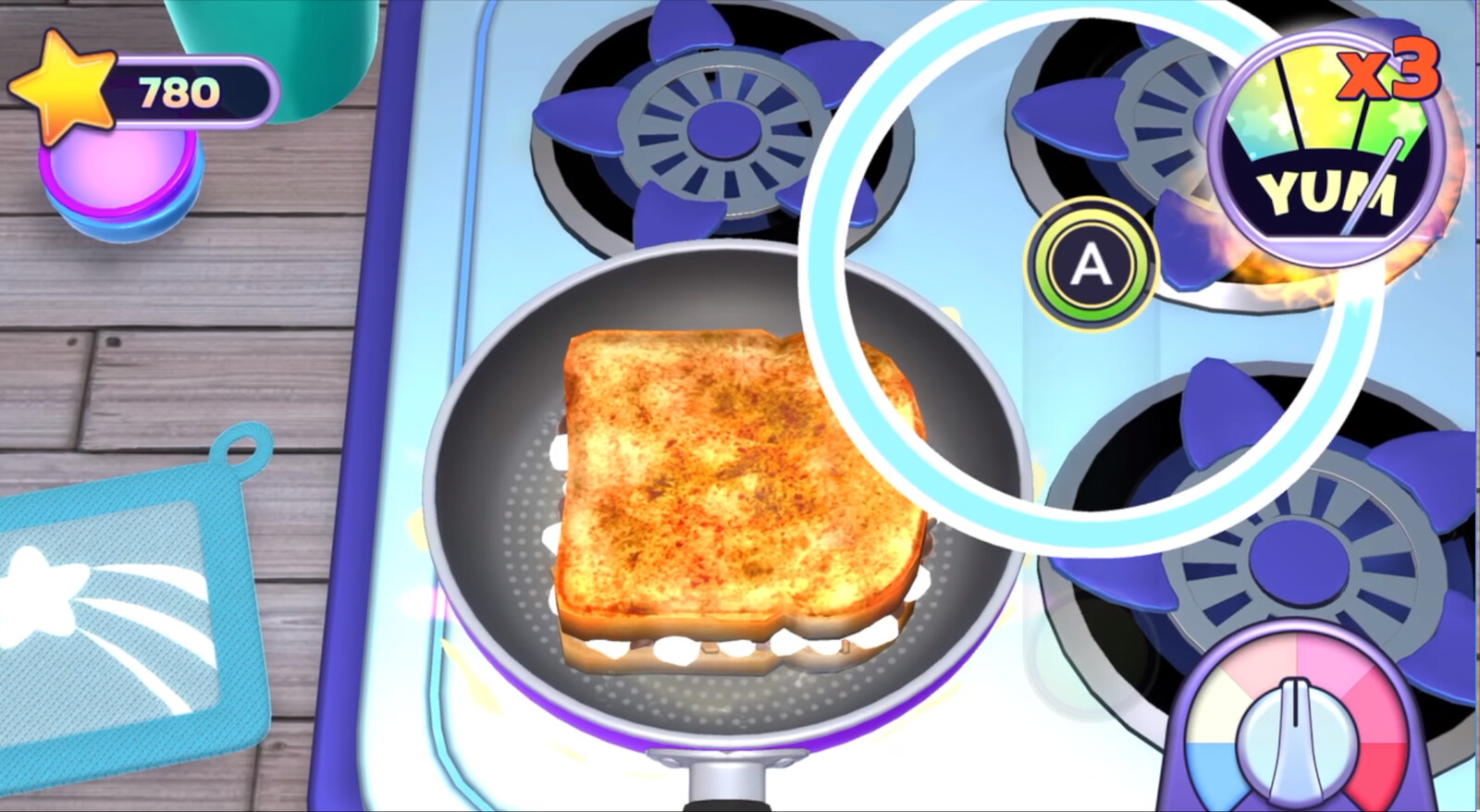 Screenshot showcasing the stove I had created for the game 