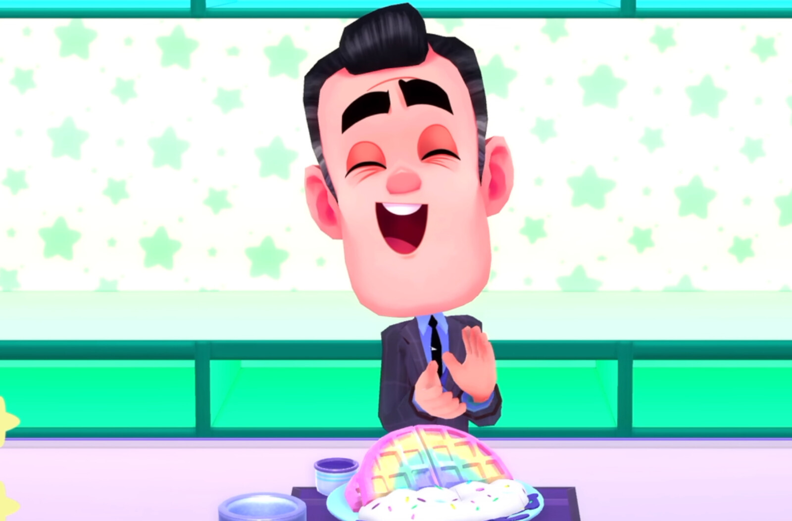 Screenshot showcasing the character "Basil Wellington" that I had modeled and textured